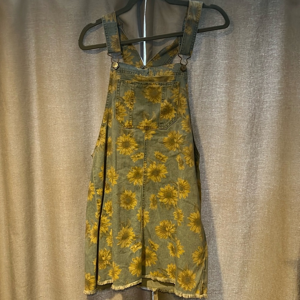 Sunflower Mini Overall Dress